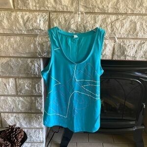 Under Armour Run Racerback Tank Blue/Pink M